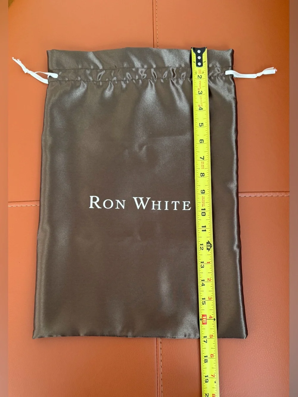 NWOT Ron White Black Drawstring Bag